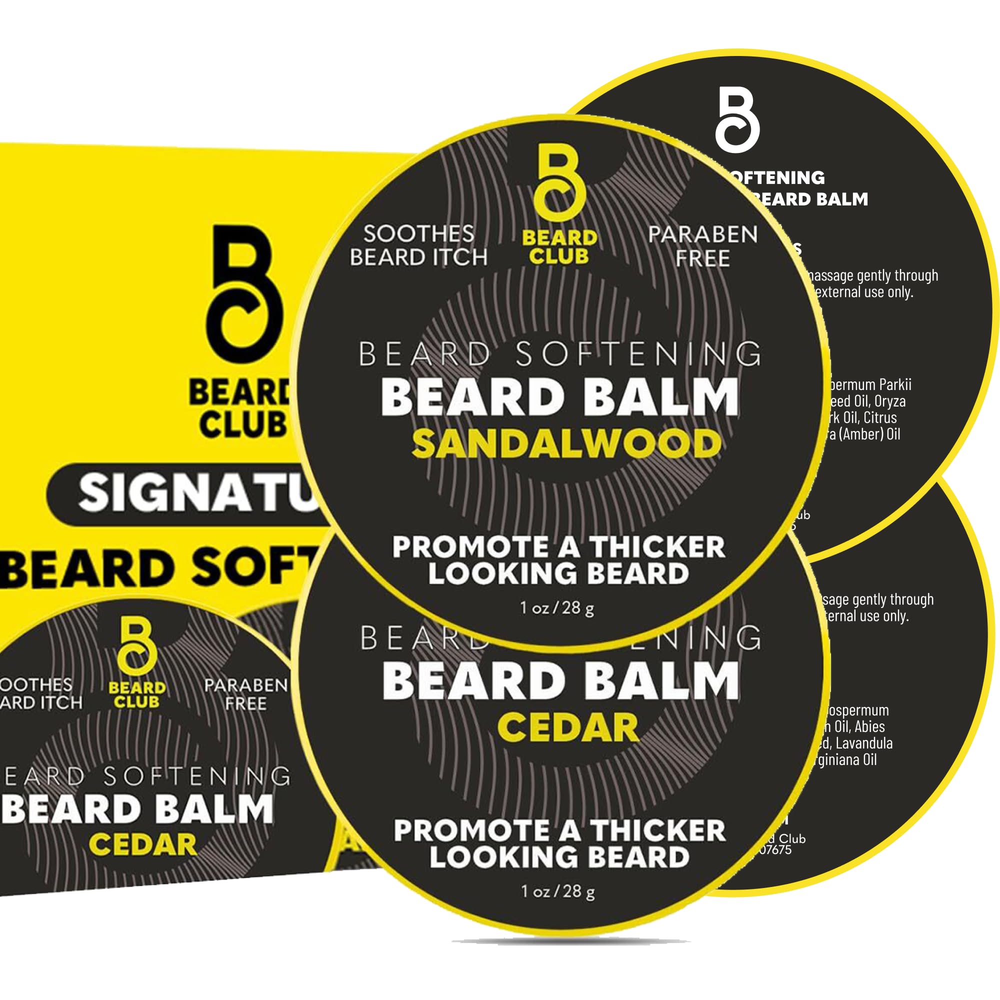 The Beard Club baume barbe Cèdre Santal – emballage élégant