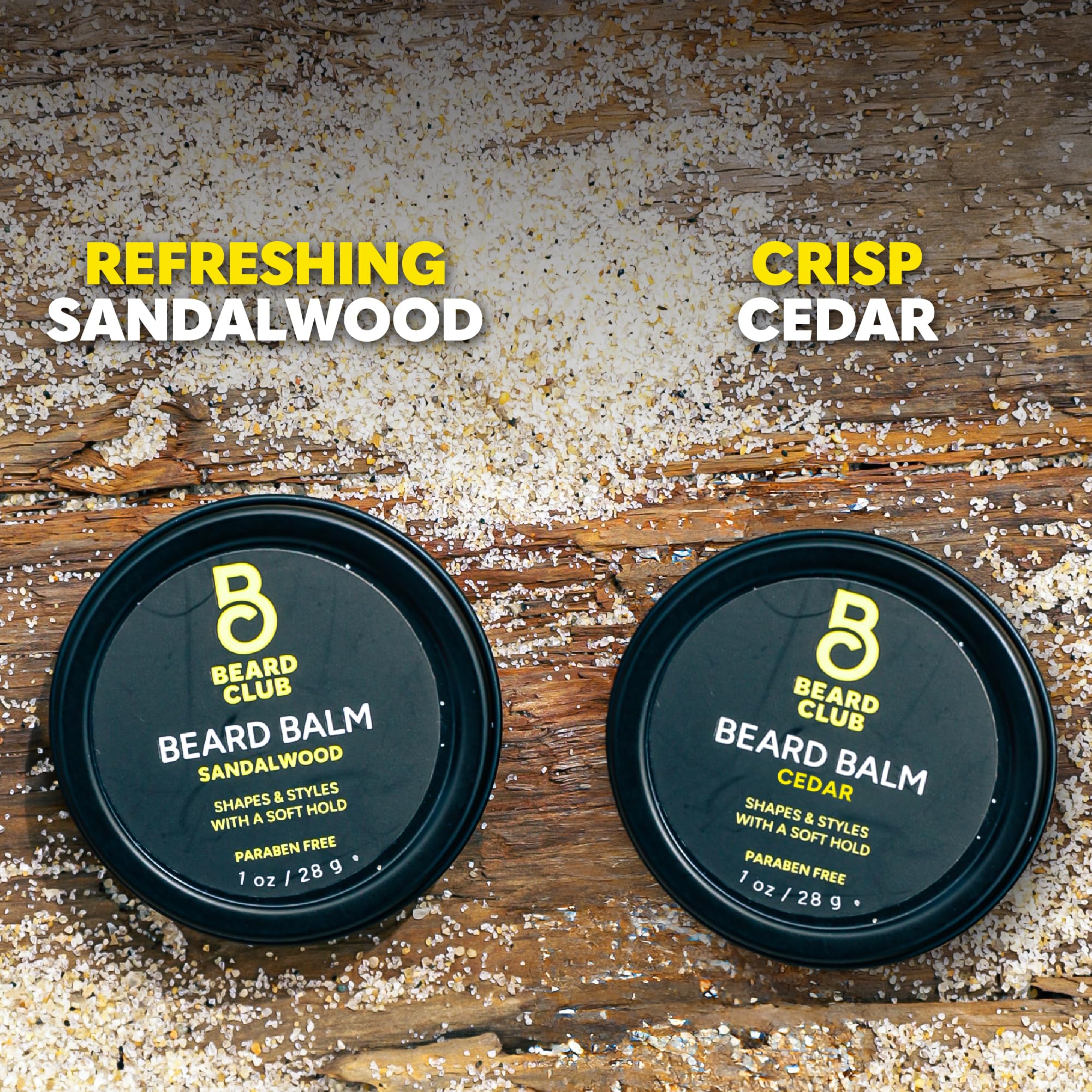 Texture crèmeuse du baume The Beard Club Cèdre Santal prête à l'emploi