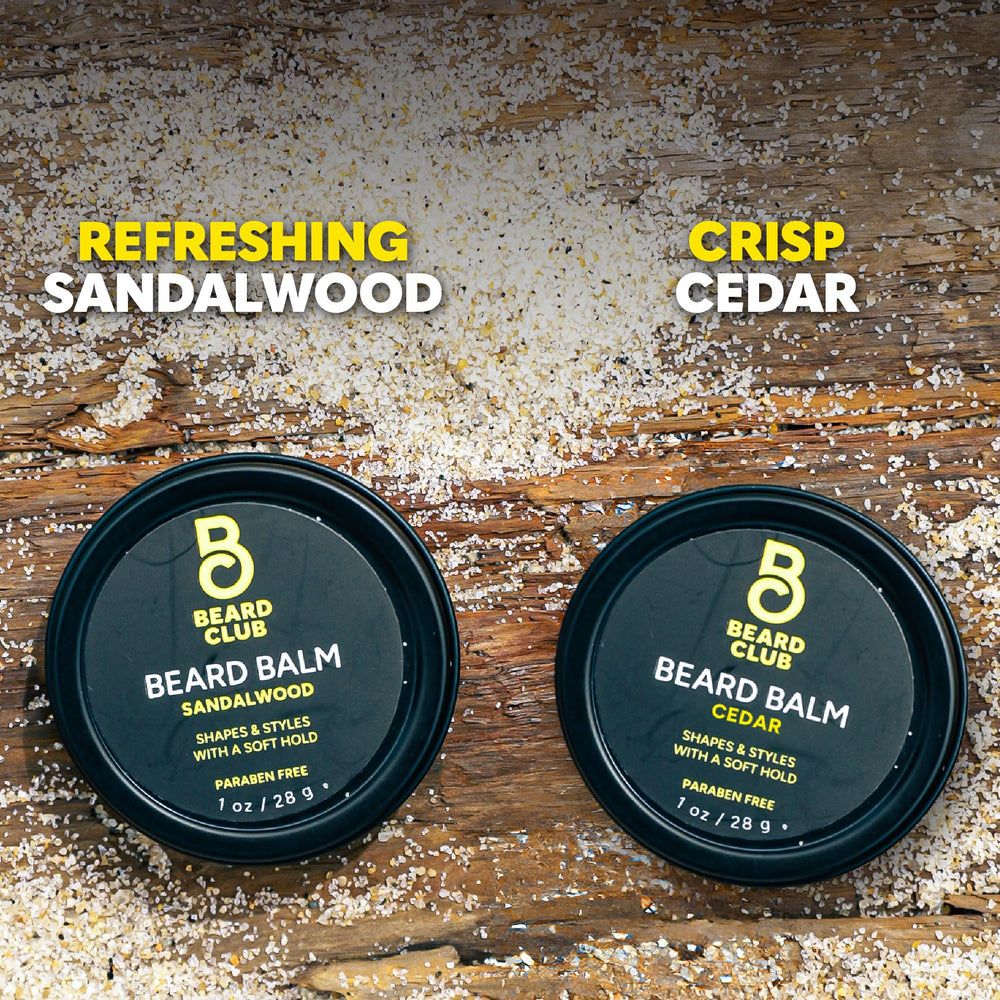 Texture crèmeuse du baume The Beard Club Cèdre Santal prête à l'emploi