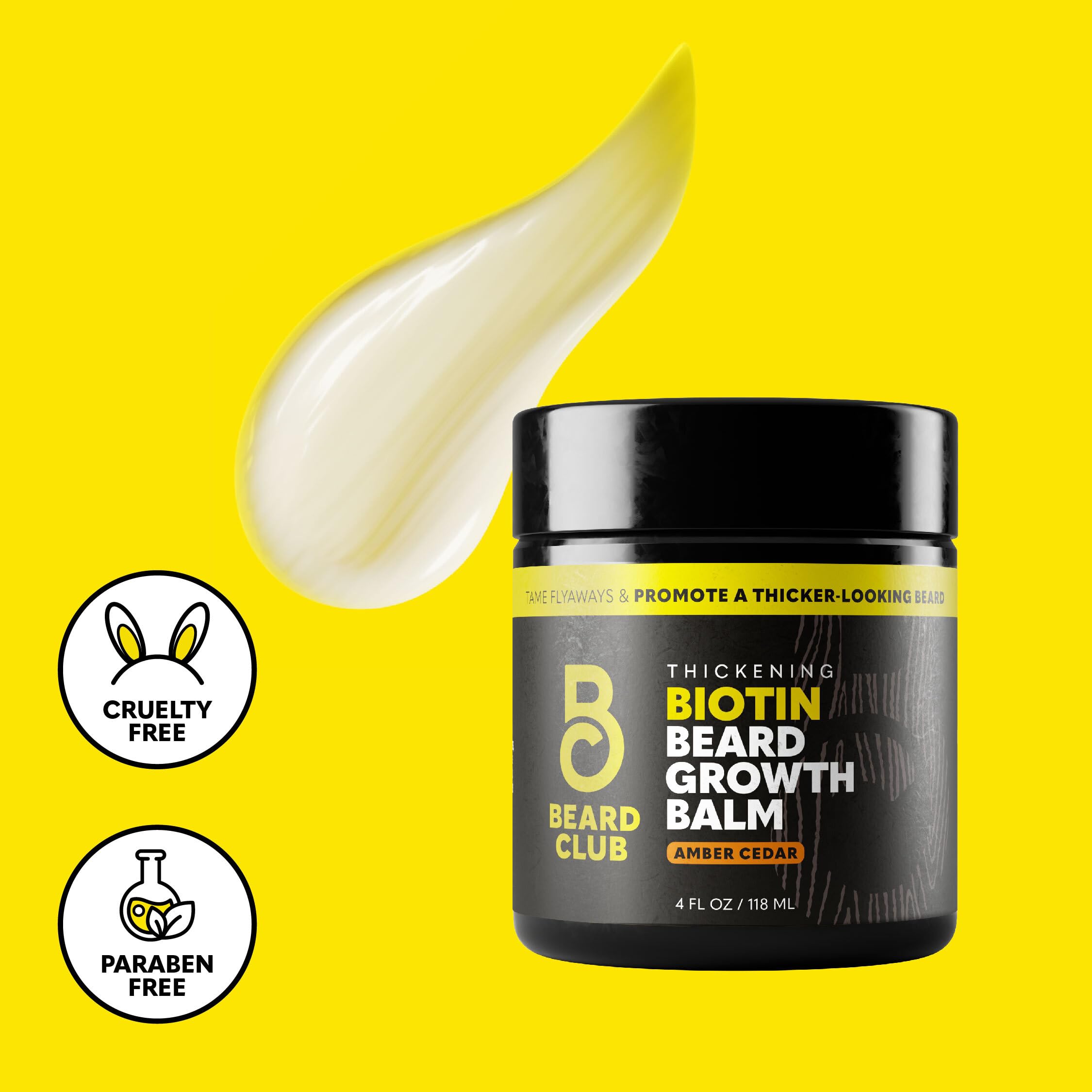 The Beard Club Biotin Beard Balm apaise la peau sous la barbe et combat l'inconfort.