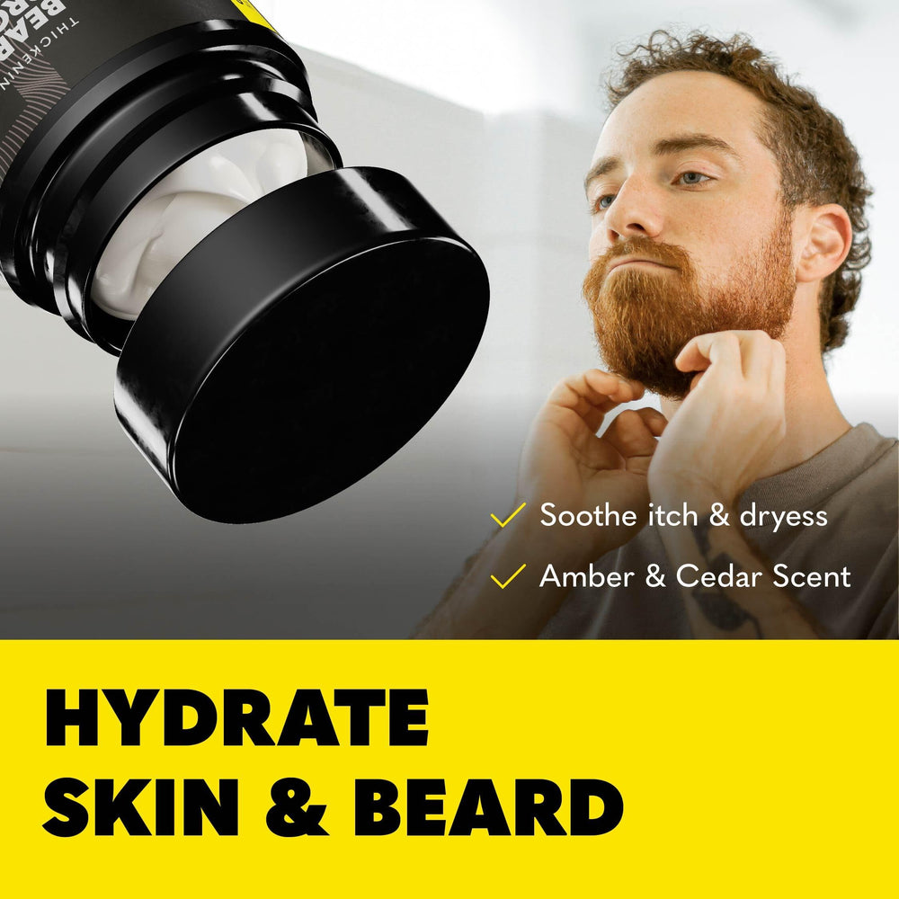 The Beard Club Biotin Beard Balm soin quotidien sans silicone ni gras.
