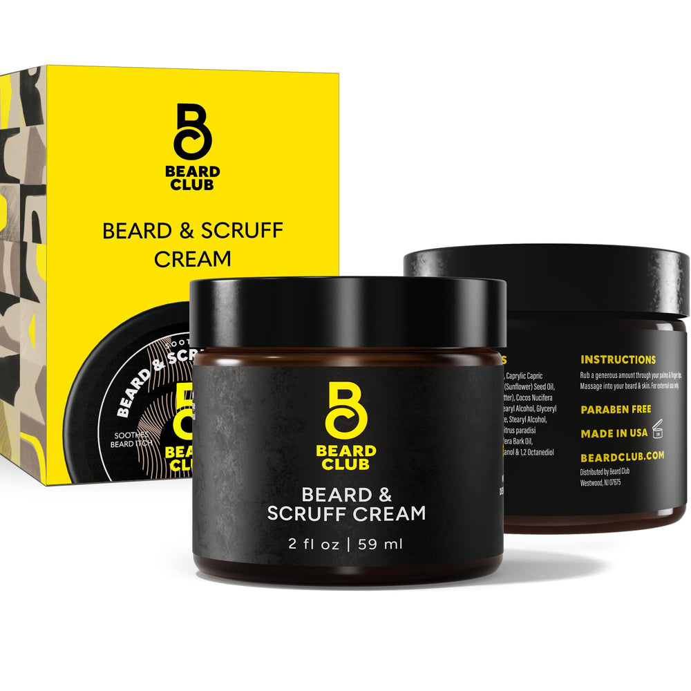 The Beard Club Biotin Beard Cream – bouteille d'hydratation pour barbe saine et douce