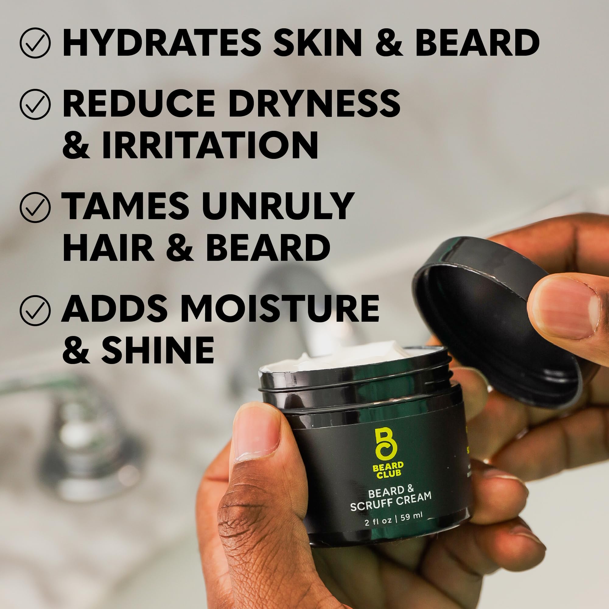 The Beard Club Biotin Beard Cream – brillance naturelle et barbe mieux conditionnée