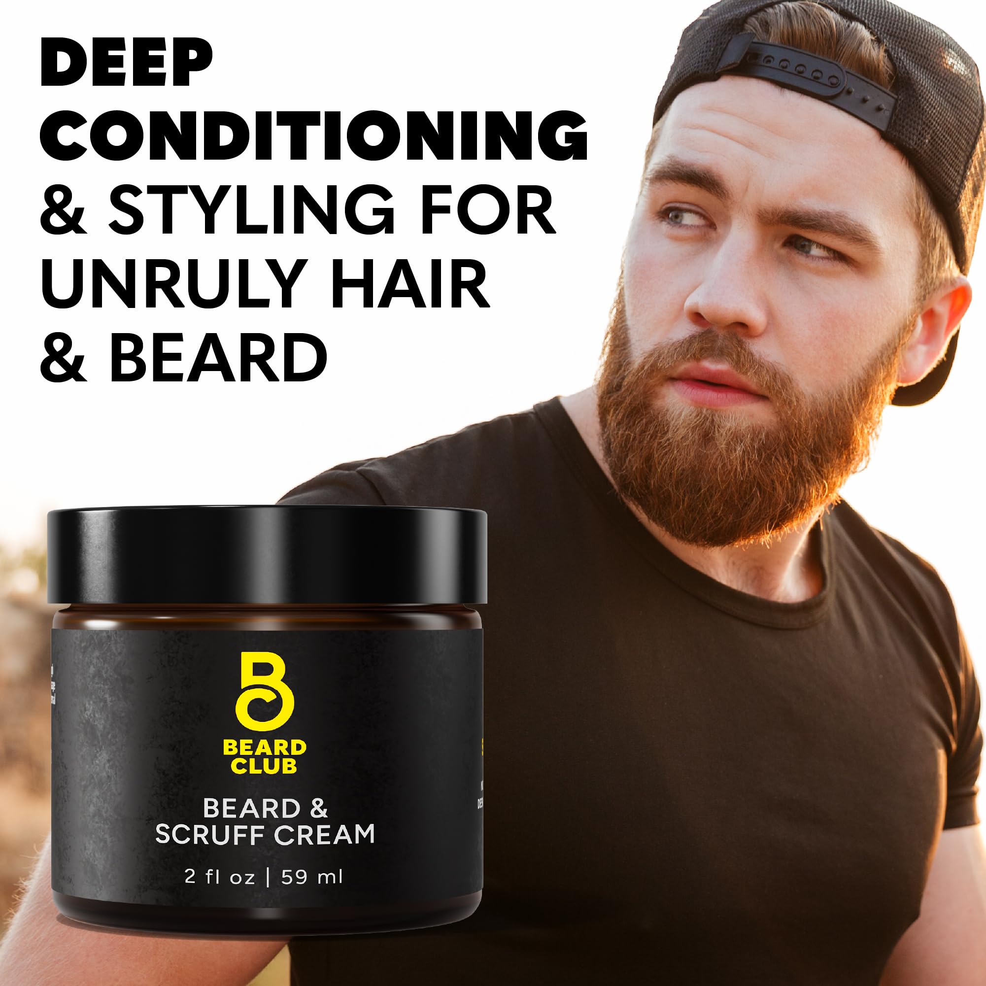 The Beard Club Biotin Beard Cream – soin quotidien rapide et efficace