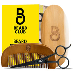 The Beard Club brosse en poils de sanglier pour démêler et répartir l'huile sur la barbe.