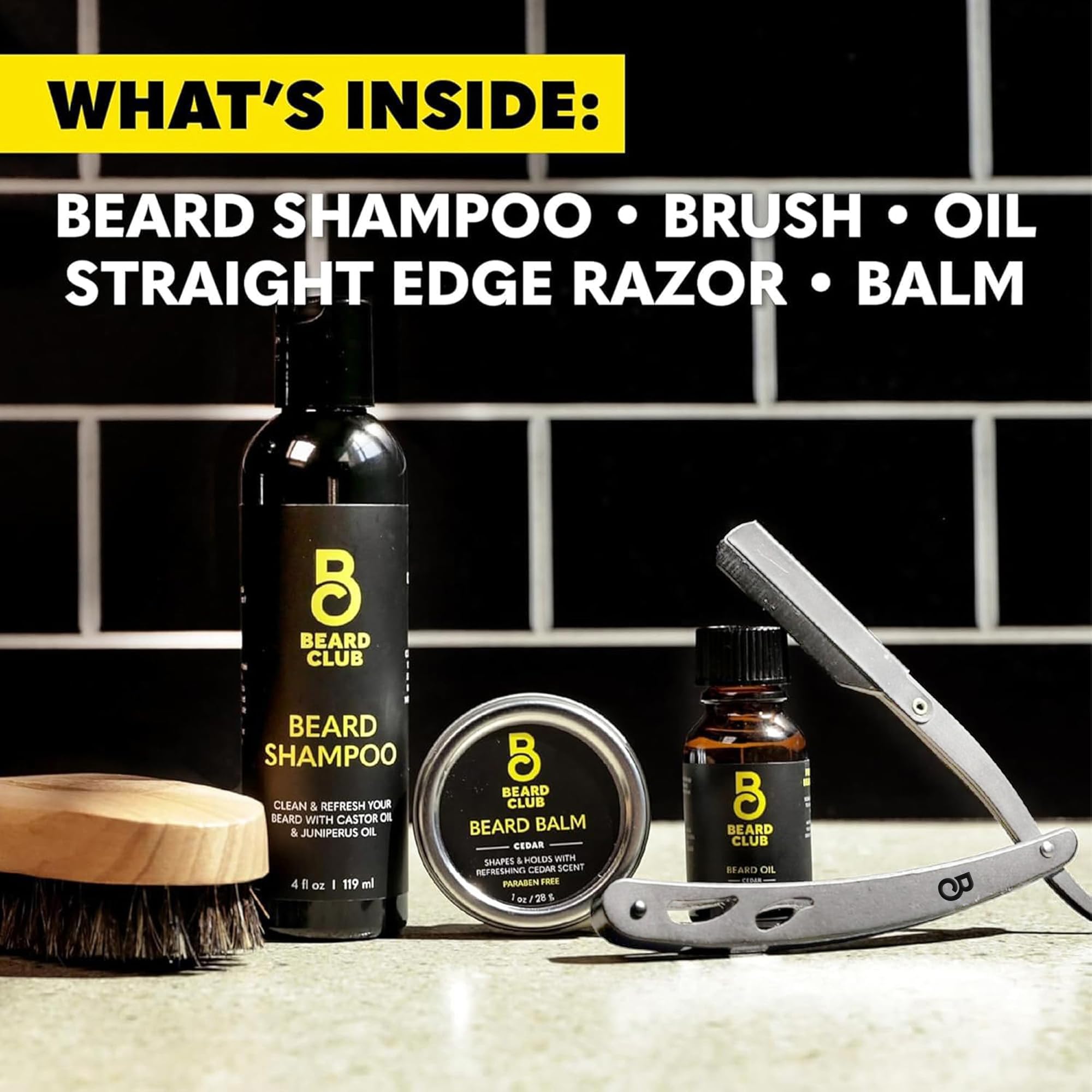 The Beard Club accessoires entretien barbe kit polyvalent pour voyage et domicile.
