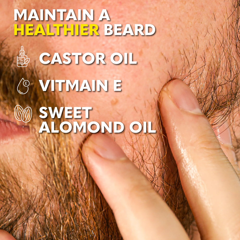 The Beard Club – gros plan sur ricin et amande, nutriments essentiels pour la barbe.