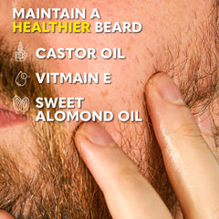 The Beard Club – gros plan sur ricin et amande, nutriments essentiels pour la barbe.