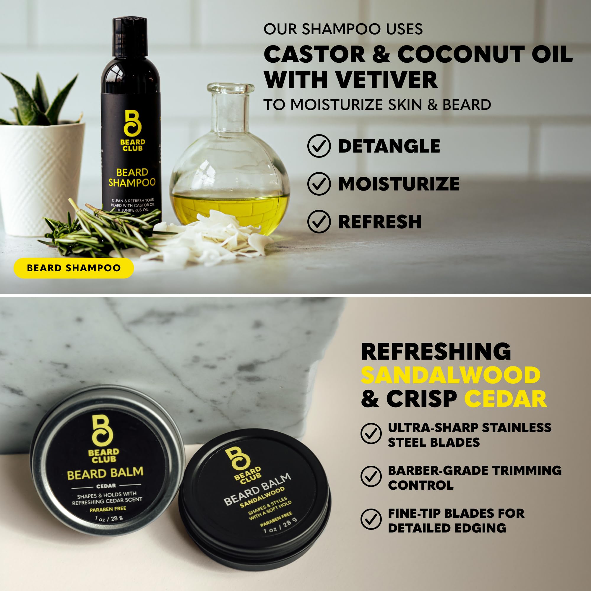 Rasoir droit The Beard Club précision pour un contour net