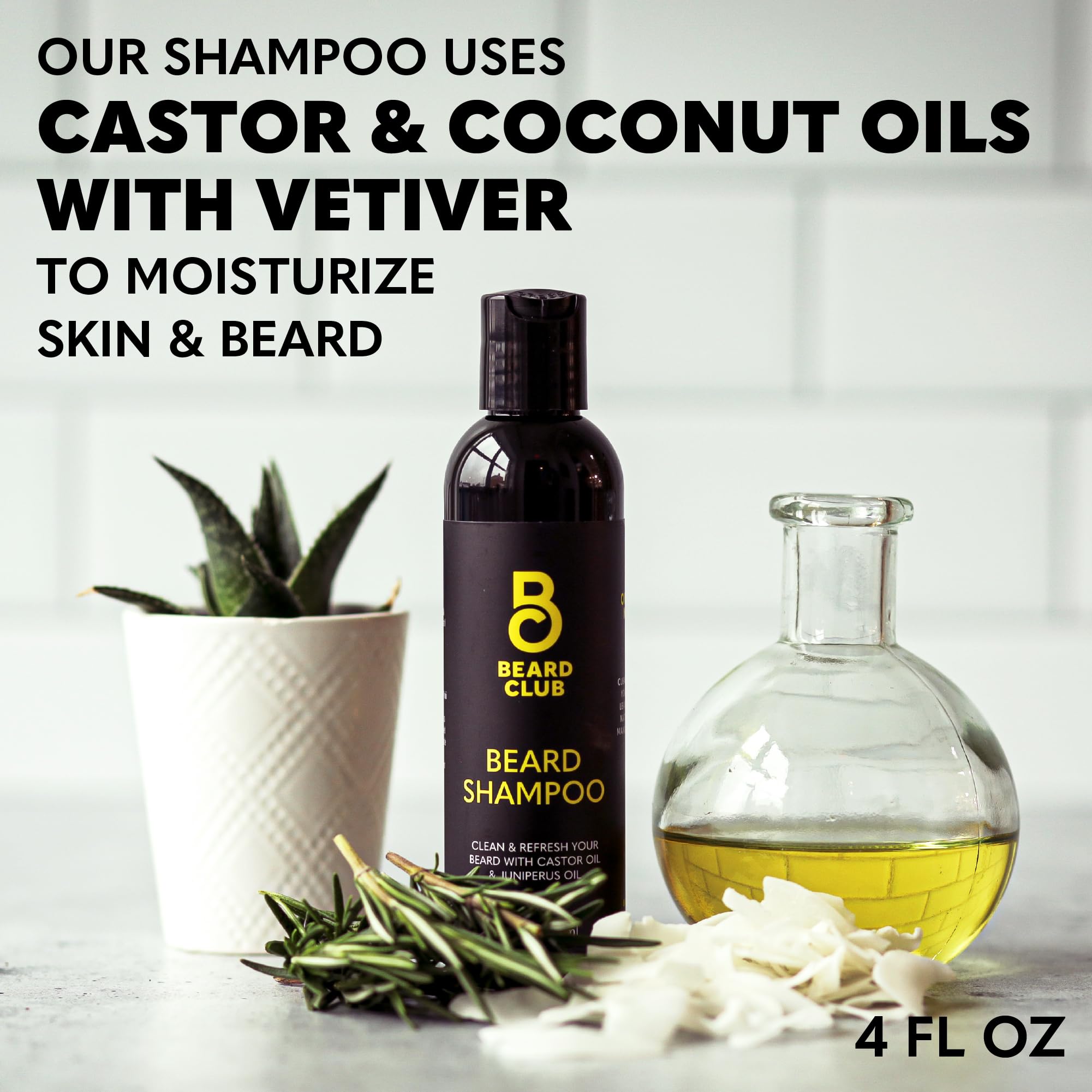 Apres-lavage après utilisation du Shampoing Barbe Original, barbe propre et douce.