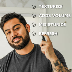 The Beard Club spray sel de mer sur cheveux secs pour texture naturelle