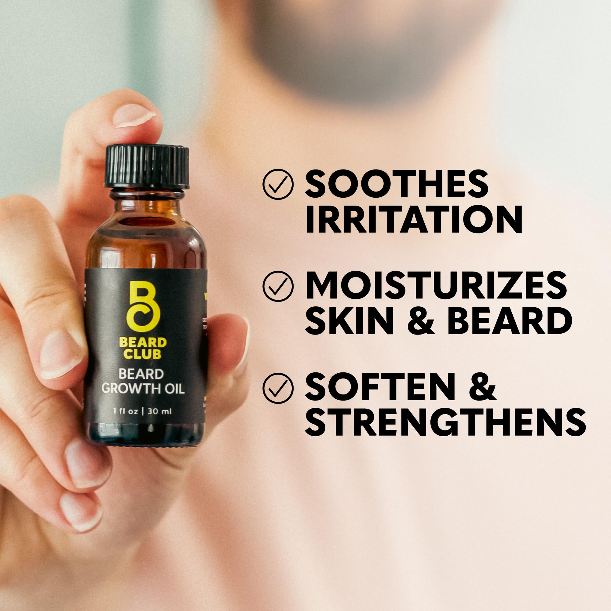 Spray vitamine barbe: nutriments essentiels pour la peau et les poils.