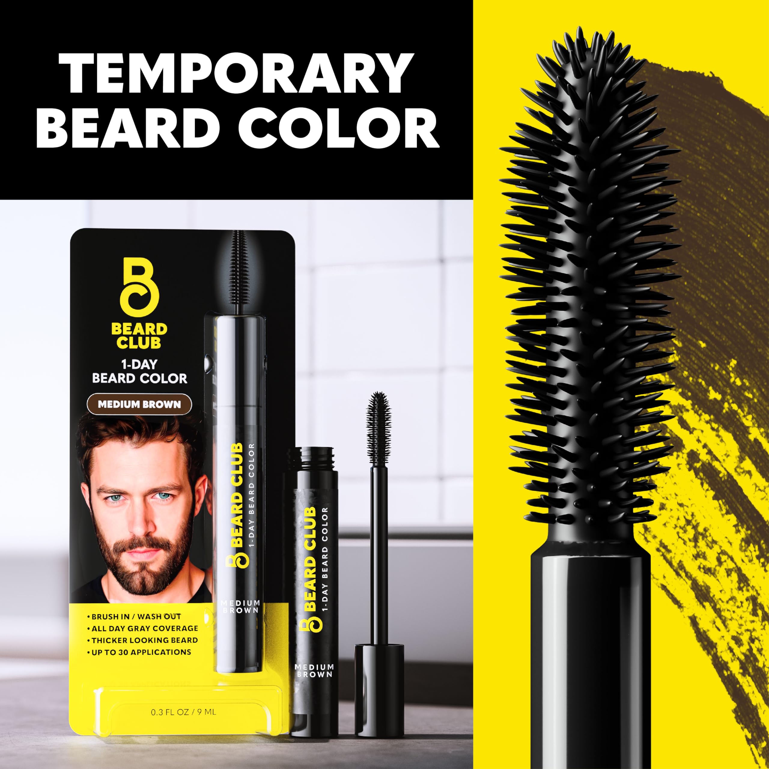 Sourcils-appli-brosse The Beard Club : cadre les traits du visage.
