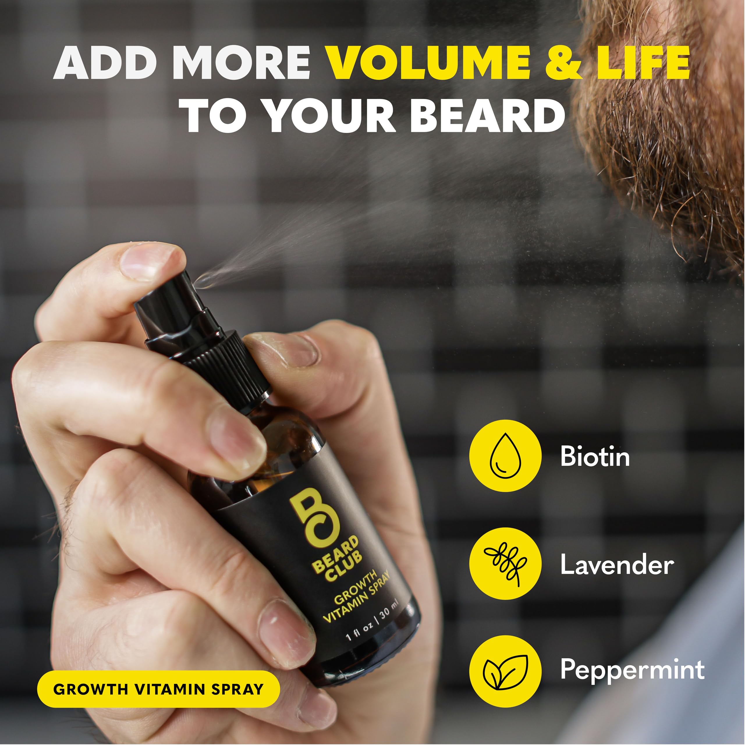 The Beard Club Utilisation derma-roller visage pour exfolier en douceur.