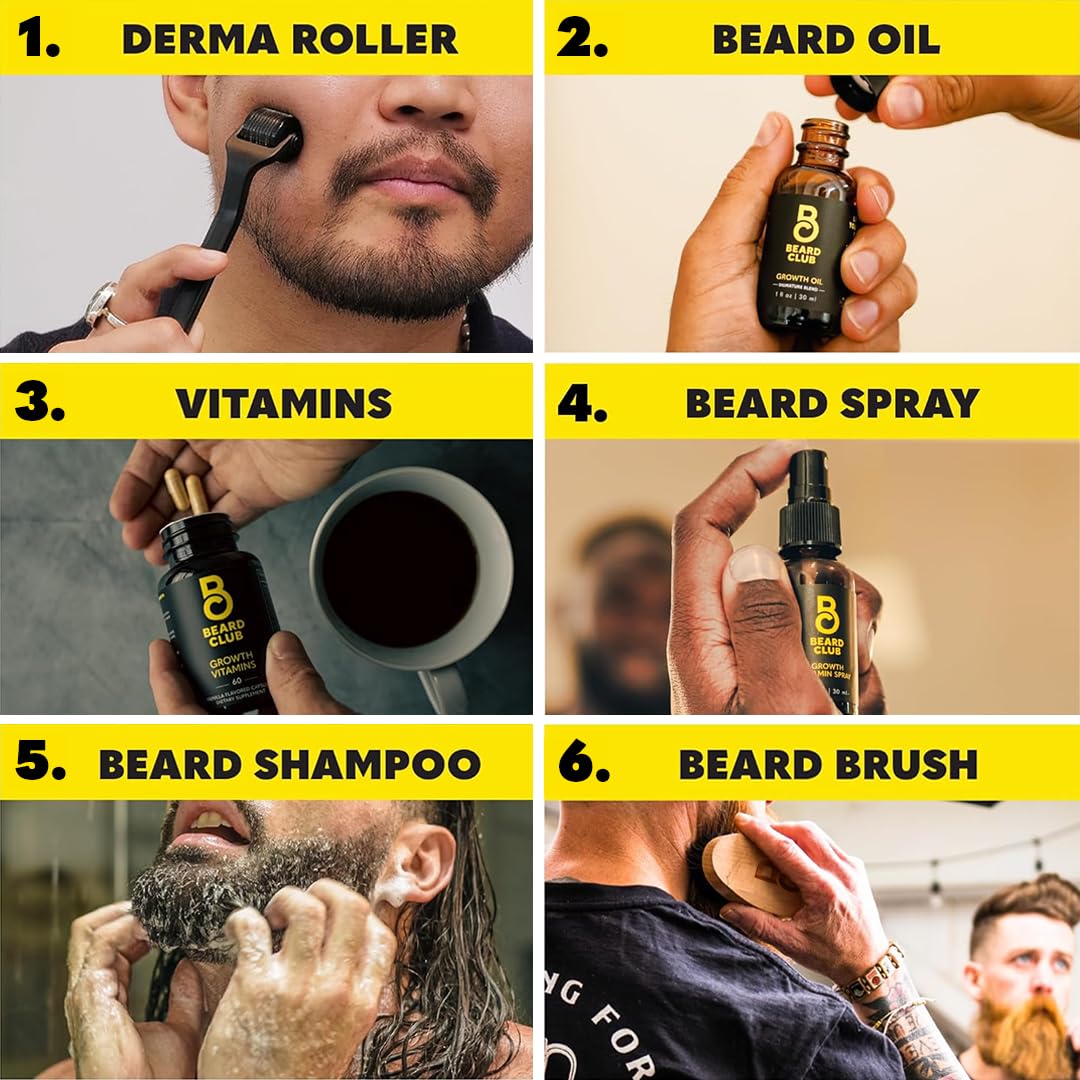 Vitamines barbe: Biotine et B12 pour nourrir les poils.
