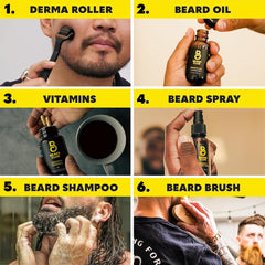 Vitamines barbe: Biotine et B12 pour nourrir les poils.