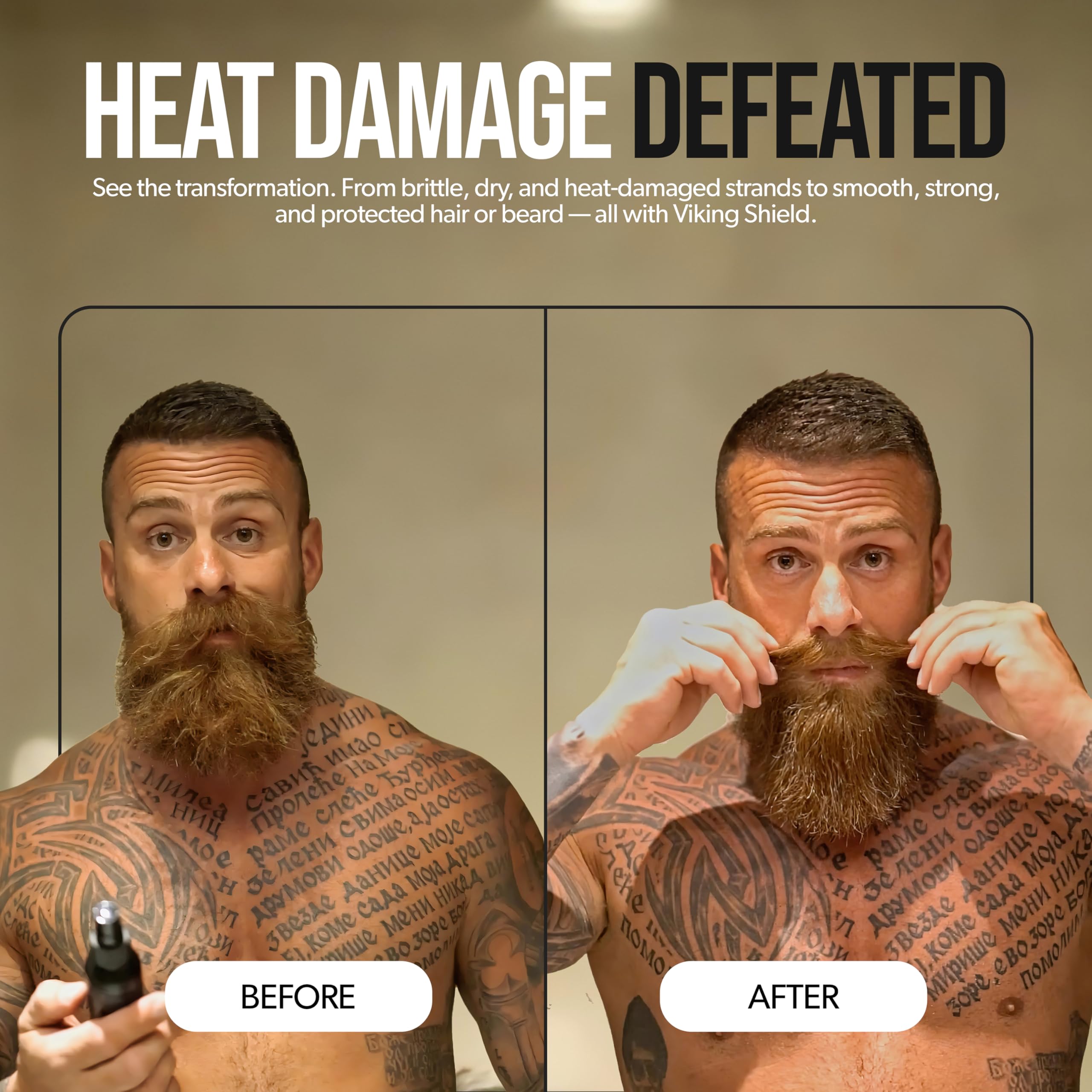 Utilisation simple avant le coiffage pour barbe et cheveux.