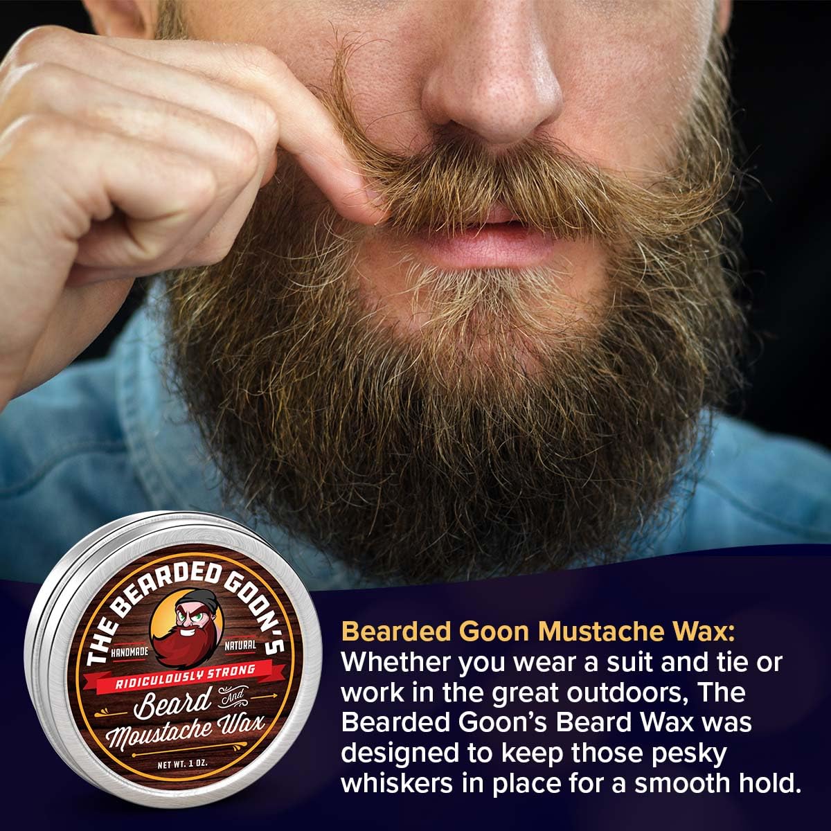 The Bearded Goon est fabriqué aux États‑Unis avec des normes locales.