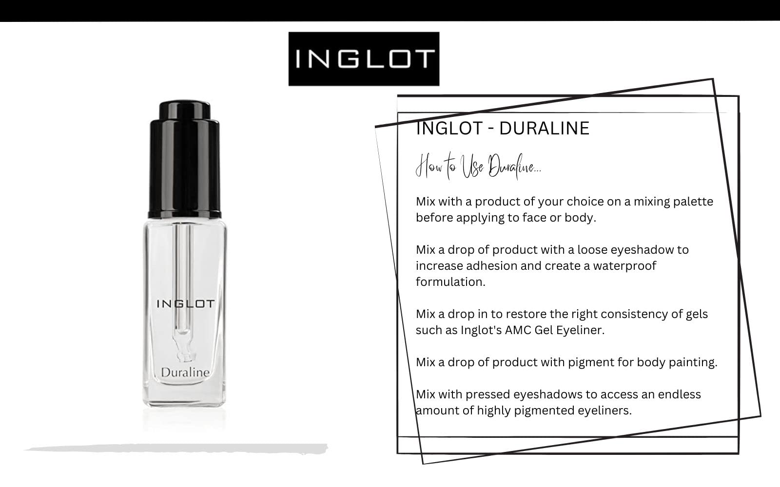 The Beauty Box INGLOT Bundle Duraline — mélanger pour prolonger la durabilité.