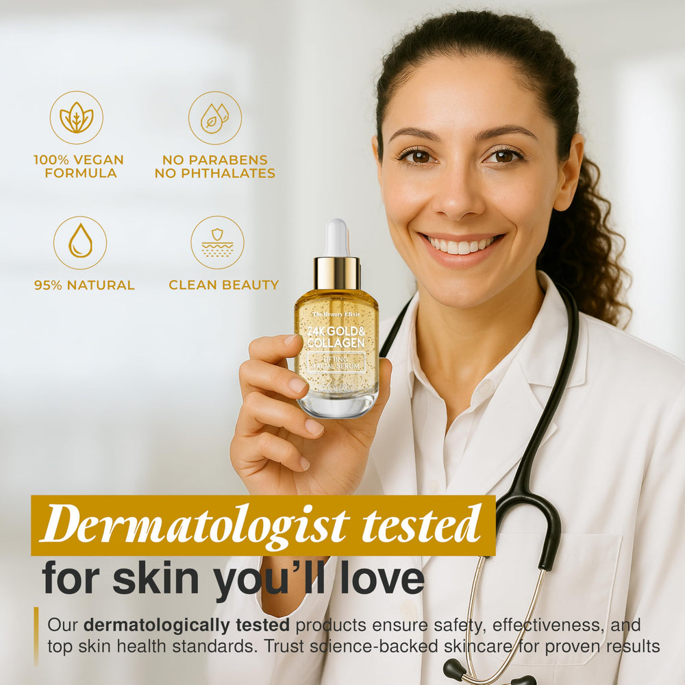 Éclat jeunesse avec la formule 24K or du The Beauty Elixir