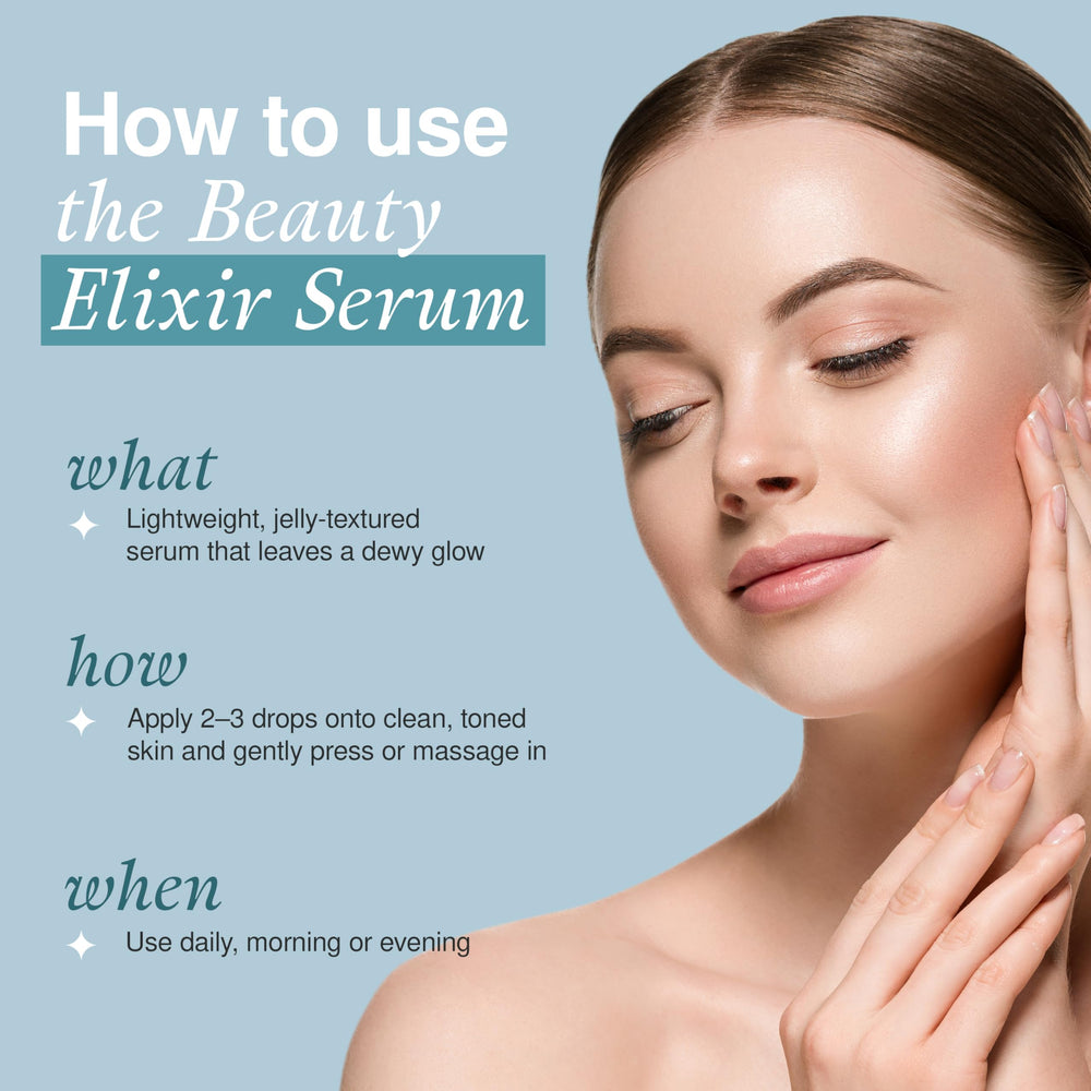 The Beauty Elixir: application matin pour une peau fraîche et prête à affronter la journée.