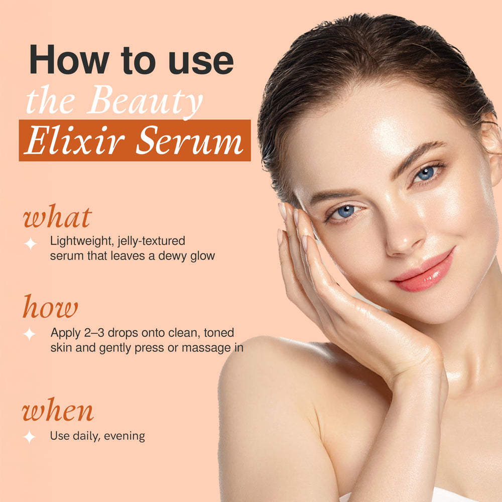The Beauty Elixir Sérum – peau lumineuse après application