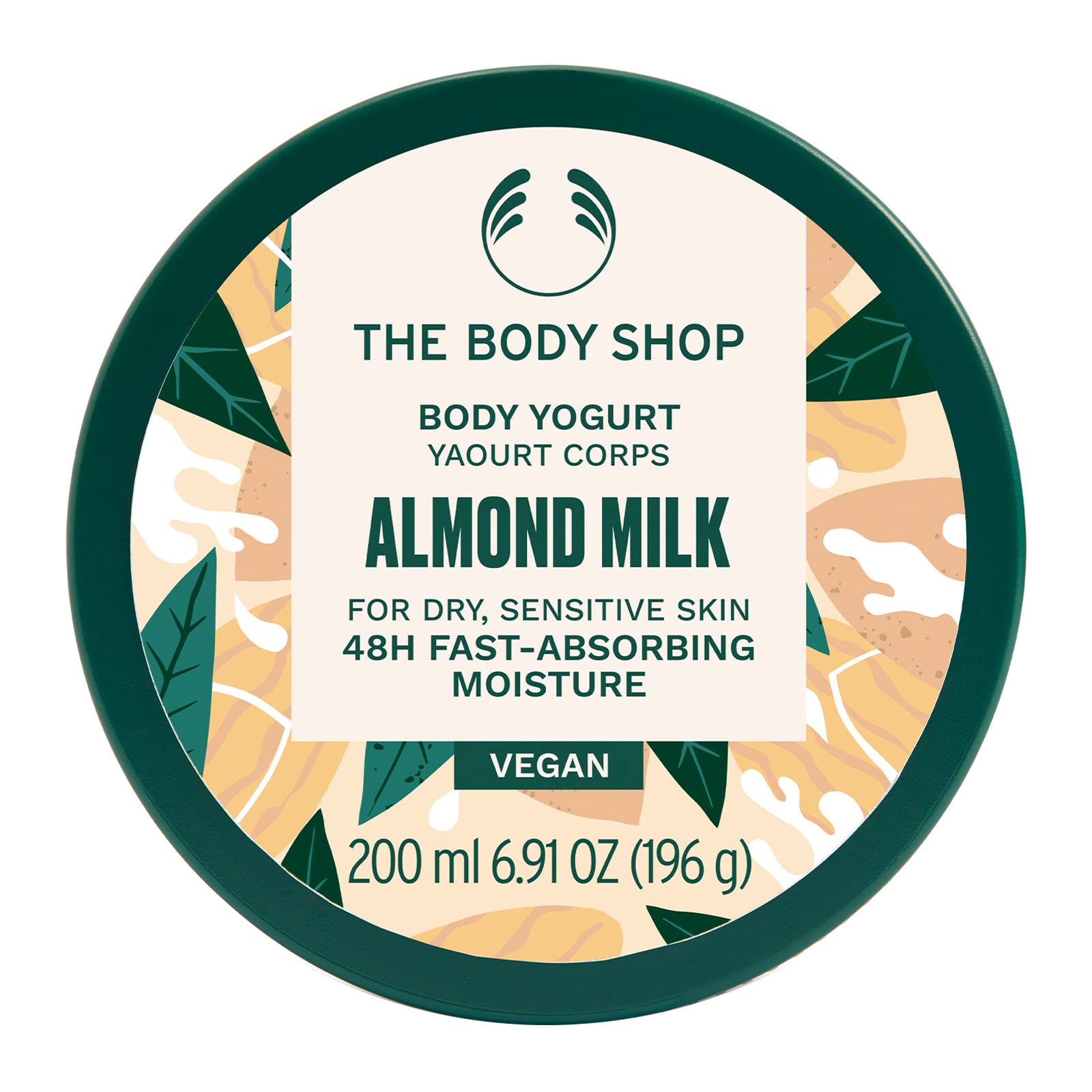 The Body Shop Almond Milk Body Yogurt — absorption immédiate pour une peau hydratée durable.