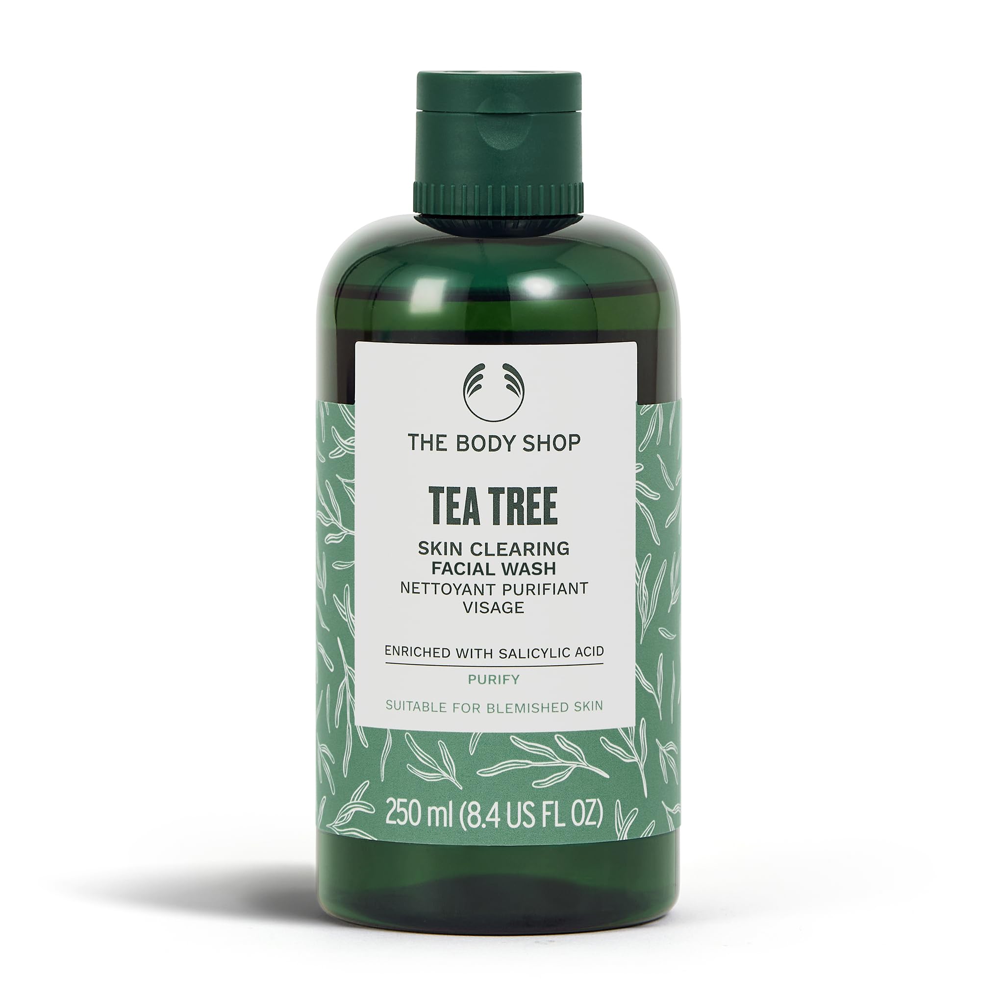 The Body Shop arbre à thé nettoie en douceur les peaux mixtes et grasses.