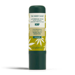 Soin lèvres The Body Shop à l’huile de chanvre, protection et brillance naturelle.