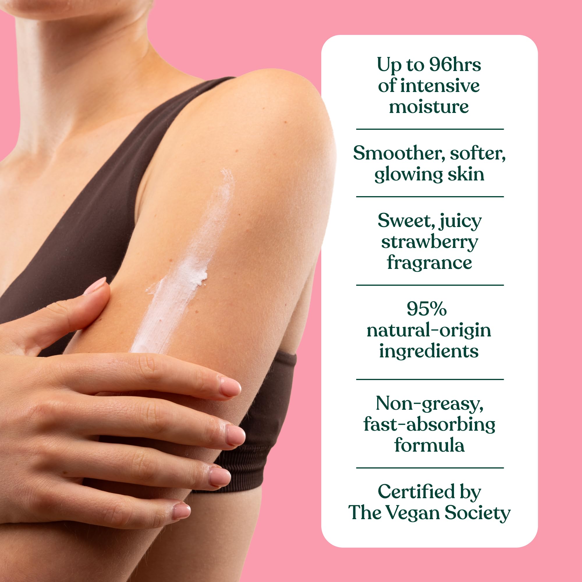 The Body Shop Beurre corporel fraise, ingrédients naturels pour nourrir en profondeur.