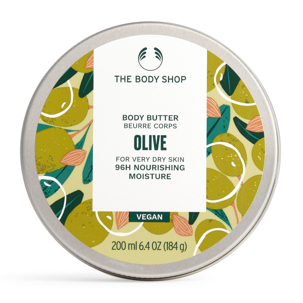 The Body Shop Olive Body Butter emballage recyclable et respectueux de la planète.
