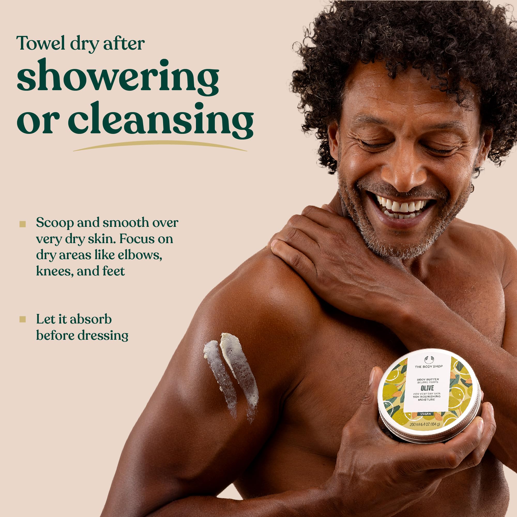 Pot recyclable The Body Shop Olive Body Butter, respectueux de l'environnement.
