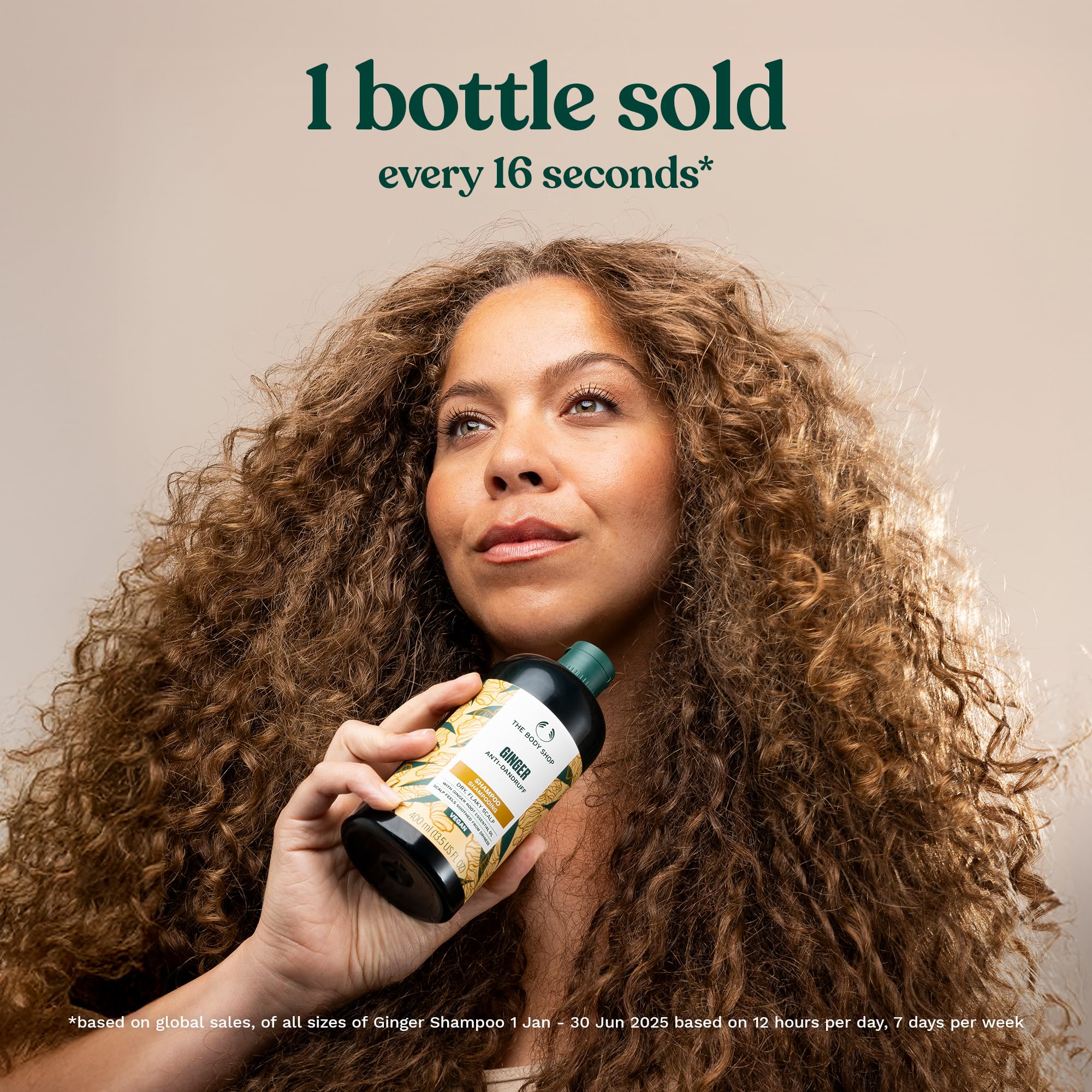 Bouteille The Body Shop en plastique recyclé pour l’environnement.