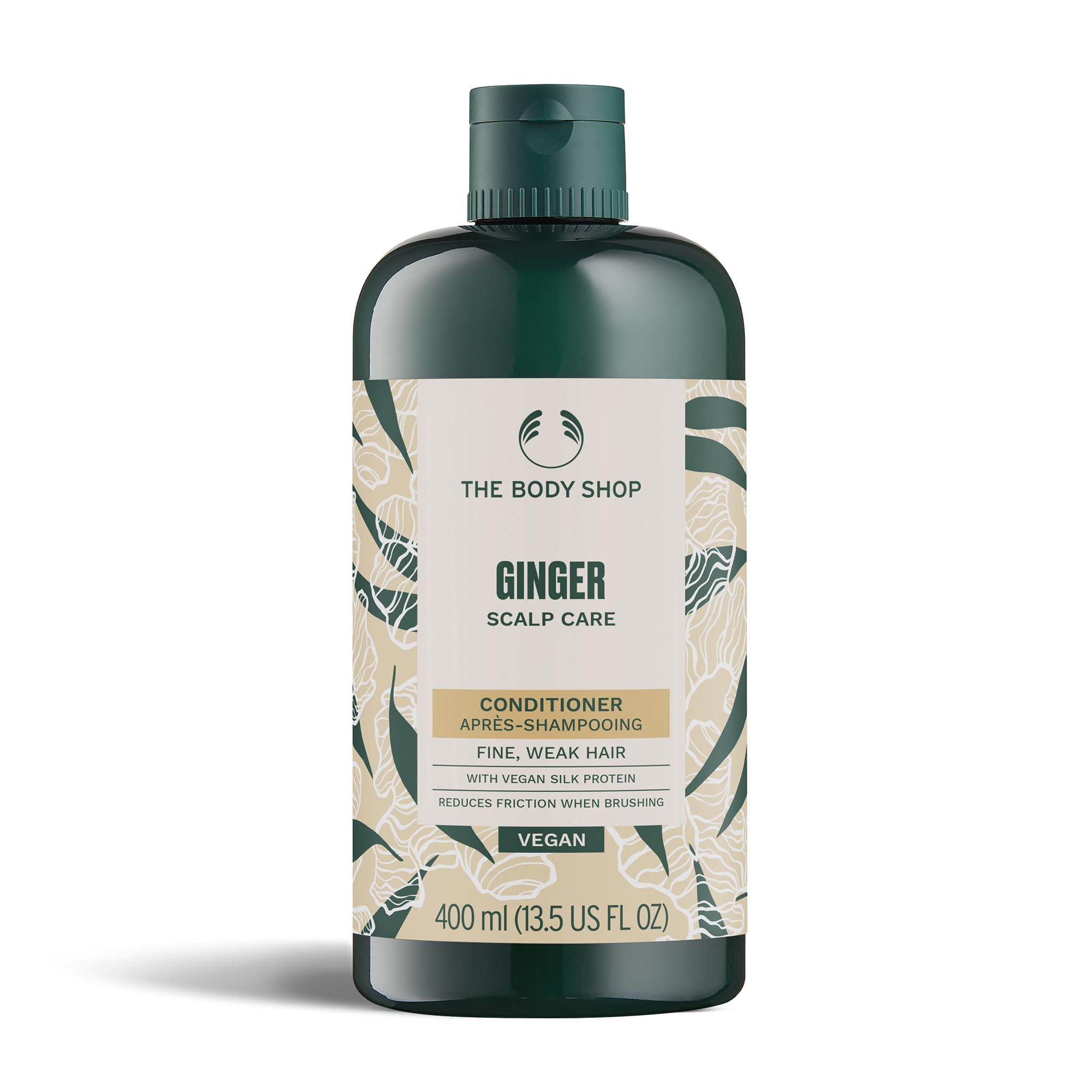 The Body Shop Ginger Scalp Care Conditioner – Bouteille 400 ml, hydratation du cuir chevelu.