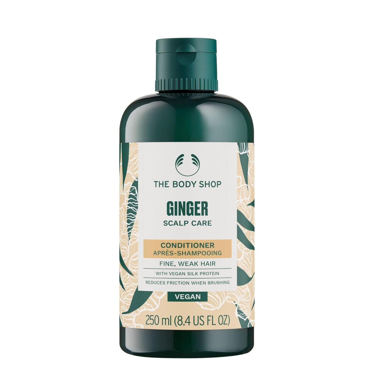 The Body Shop soin gingembre pour cuir chevelu en flacon, apaise et démêle en douceur