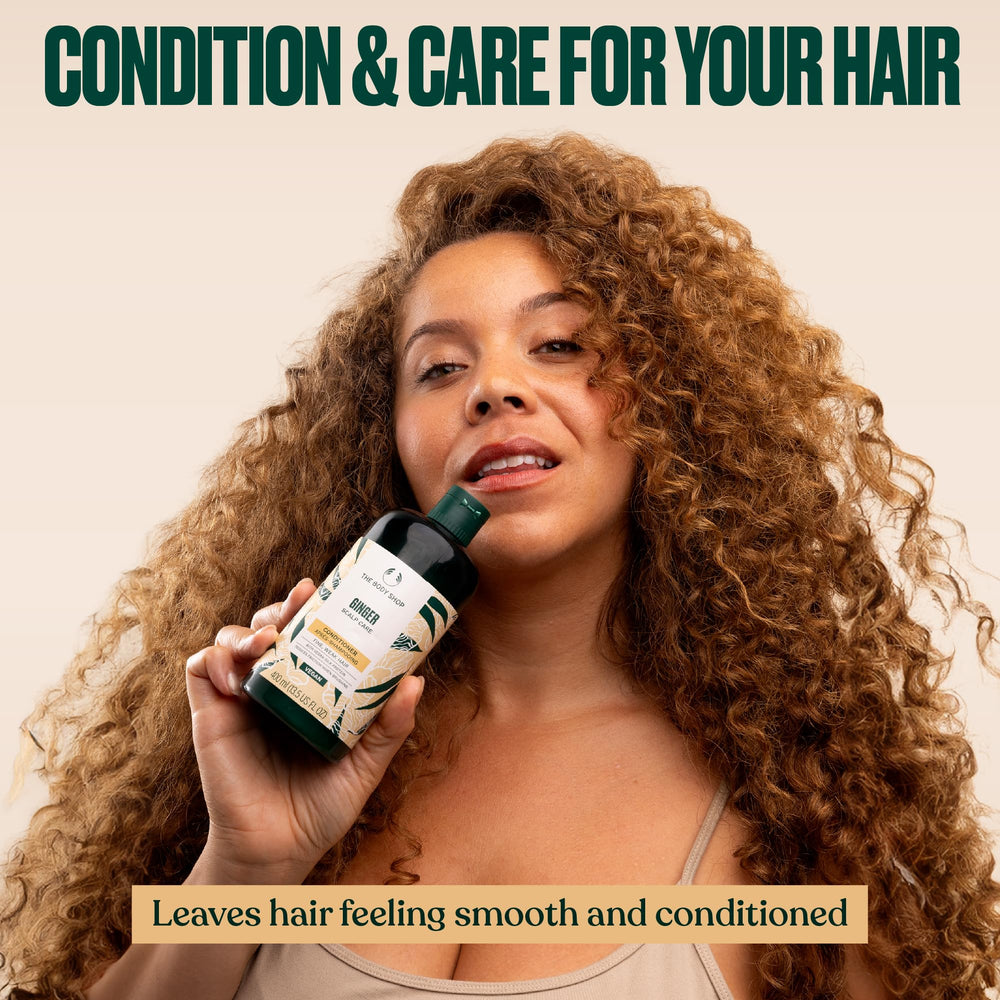The Body Shop Ginger Scalp Care Conditioner – Texture onctueuse, application facile sur cheveux.