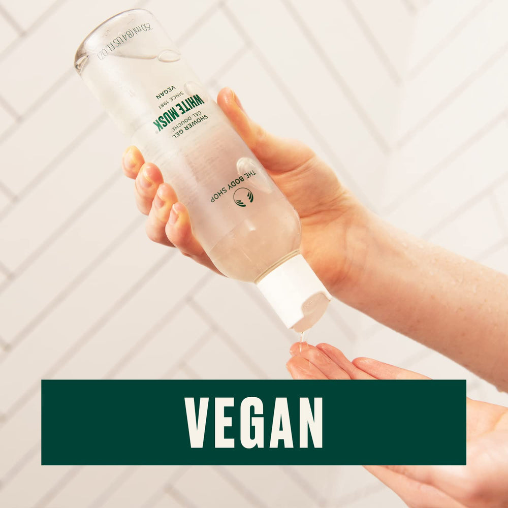 The Body Shop White Musk Shower Gel : parfum floral délicat qui rafraîchit la peau.