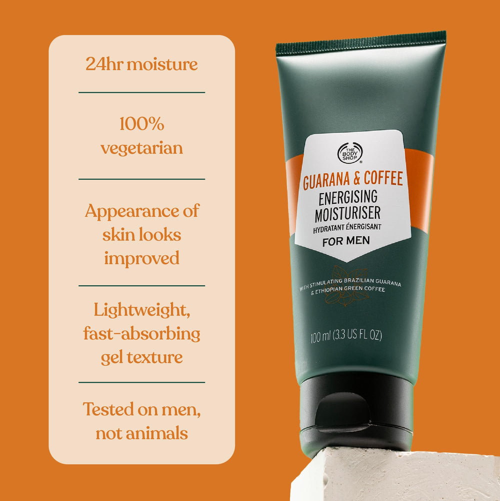 The Body Shop Guarana Café énergisant – peau visiblement reposée et tonifiée après l’utilisation.