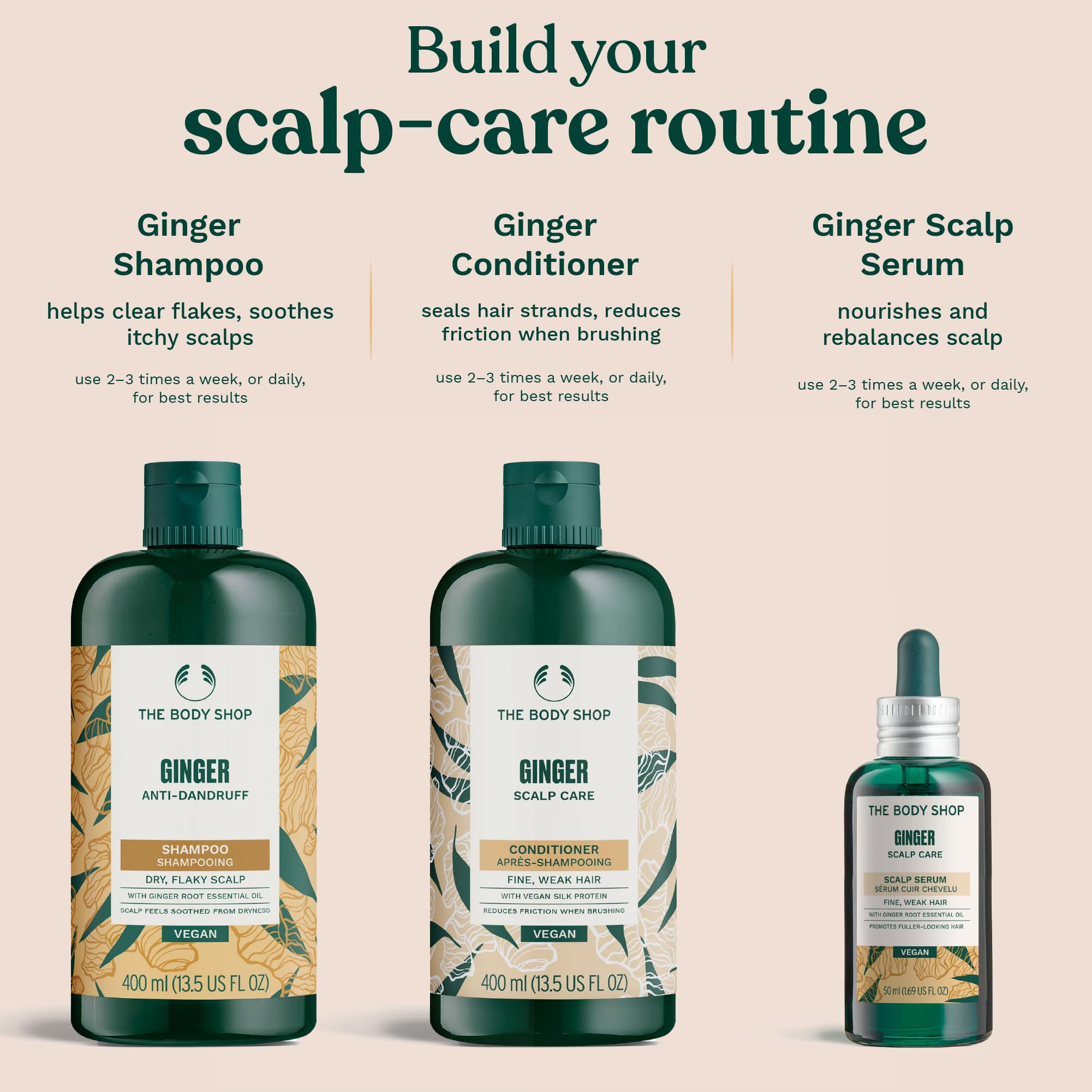 Ingrédients naturels The Body Shop respectant l’éthique et la traçabilité.