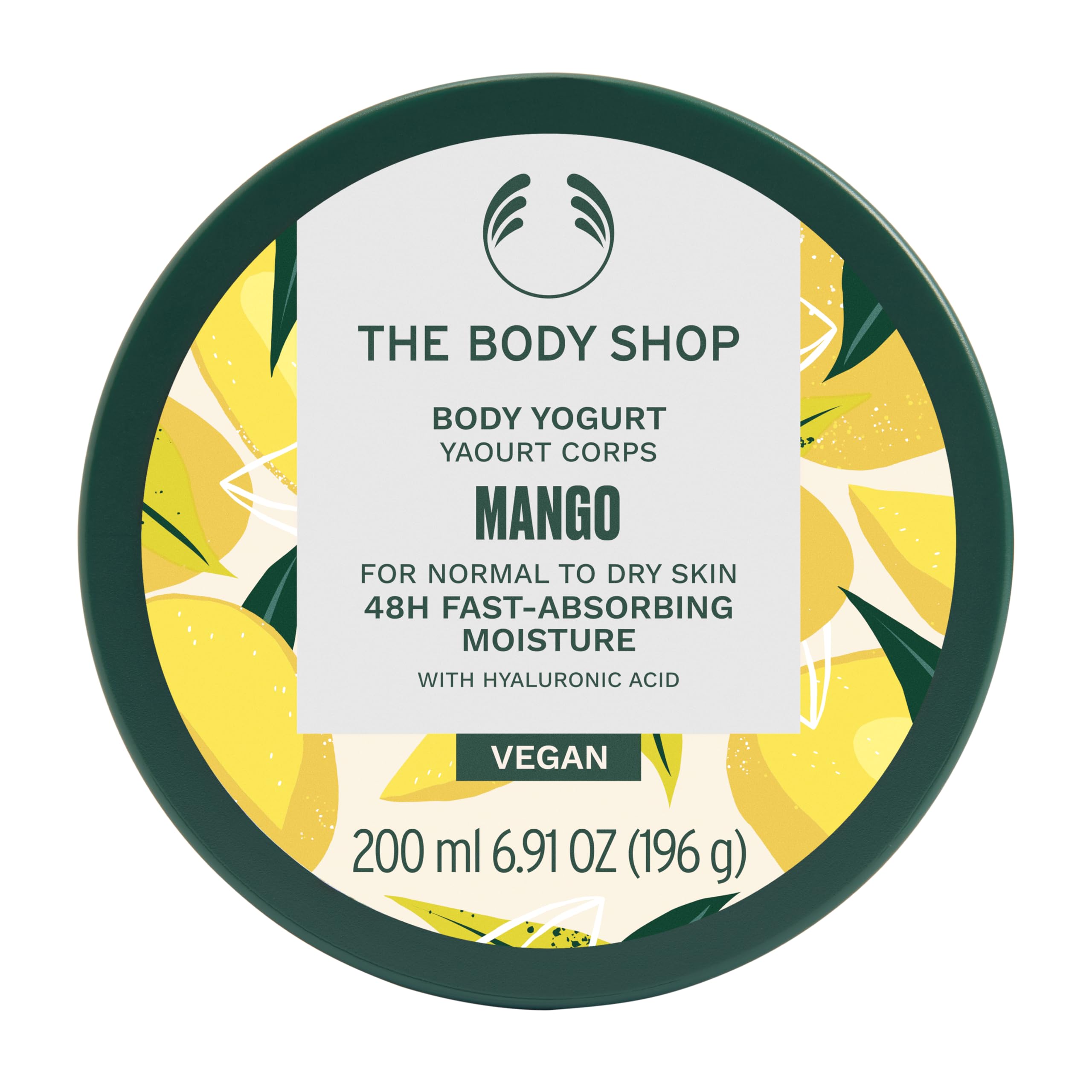 The Body Shop Mango Body Yogurt absorption immédiate pour peau hydratée et confortable.