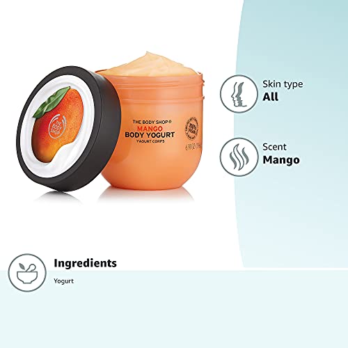 The Body Shop Mango Body Yogurt – Peau plus lisse après application, sans sensation collante.