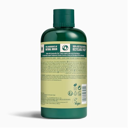The Body Shop Olive Shower Gel – mousse onctueuse enveloppant la peau avec un parfum frais.