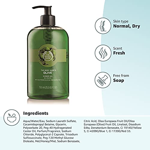 The Body Shop Olive Shower Gel: olives d’Italie comme ingrédient clé pour la peau