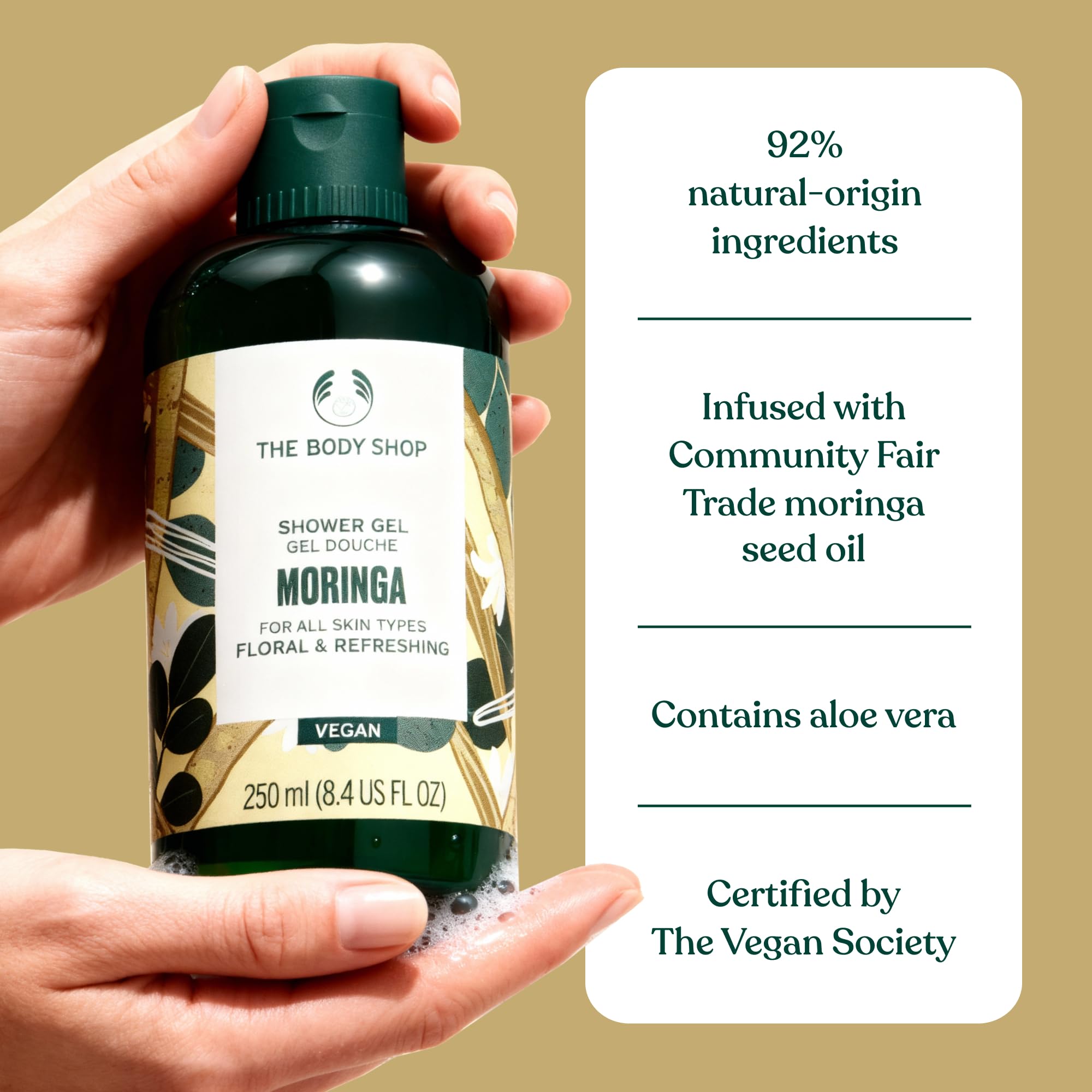 The Body Shop – Emballage recyclable en plastique recyclé.