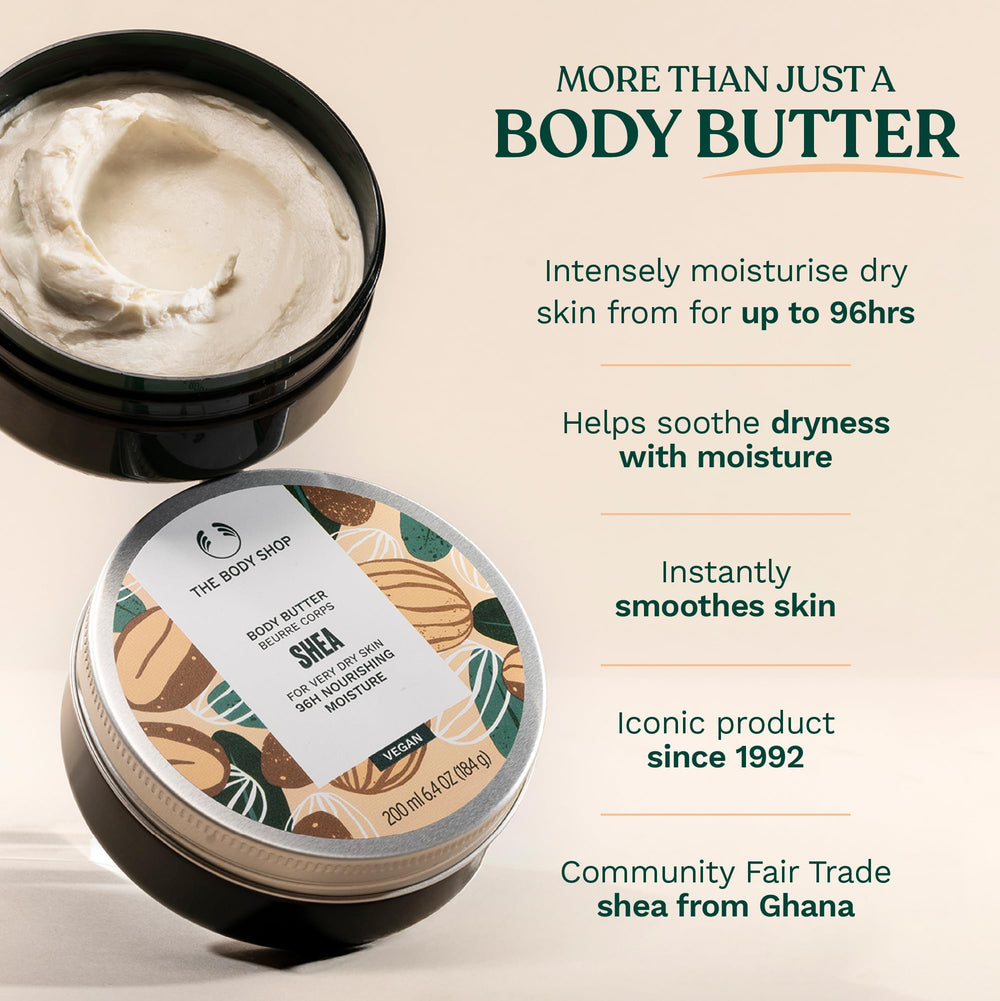 The Body Shop Shea Body Butter beurre de karité Ghana Commerce équitable.