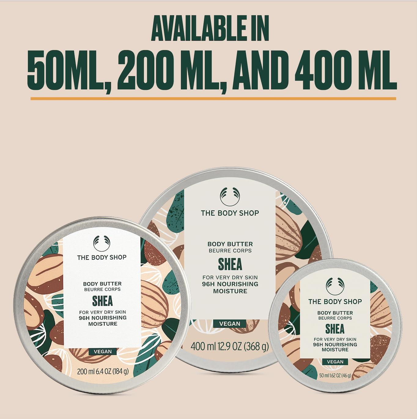 The Body Shop Shea Body Butter convient aux peaux sèches et véganes.