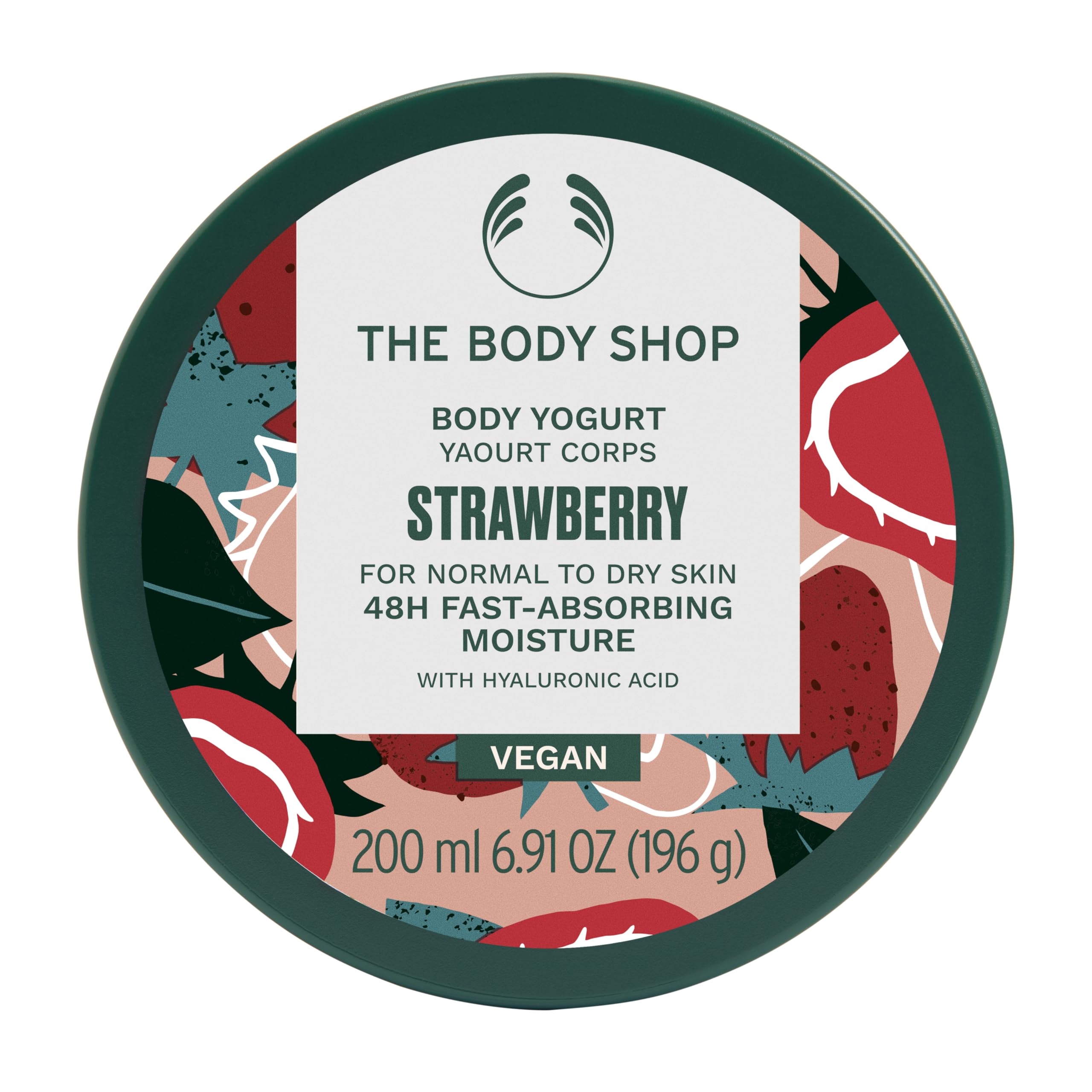 The Body Shop Strawberry Body Yogurt sur bouteille au design raffiné