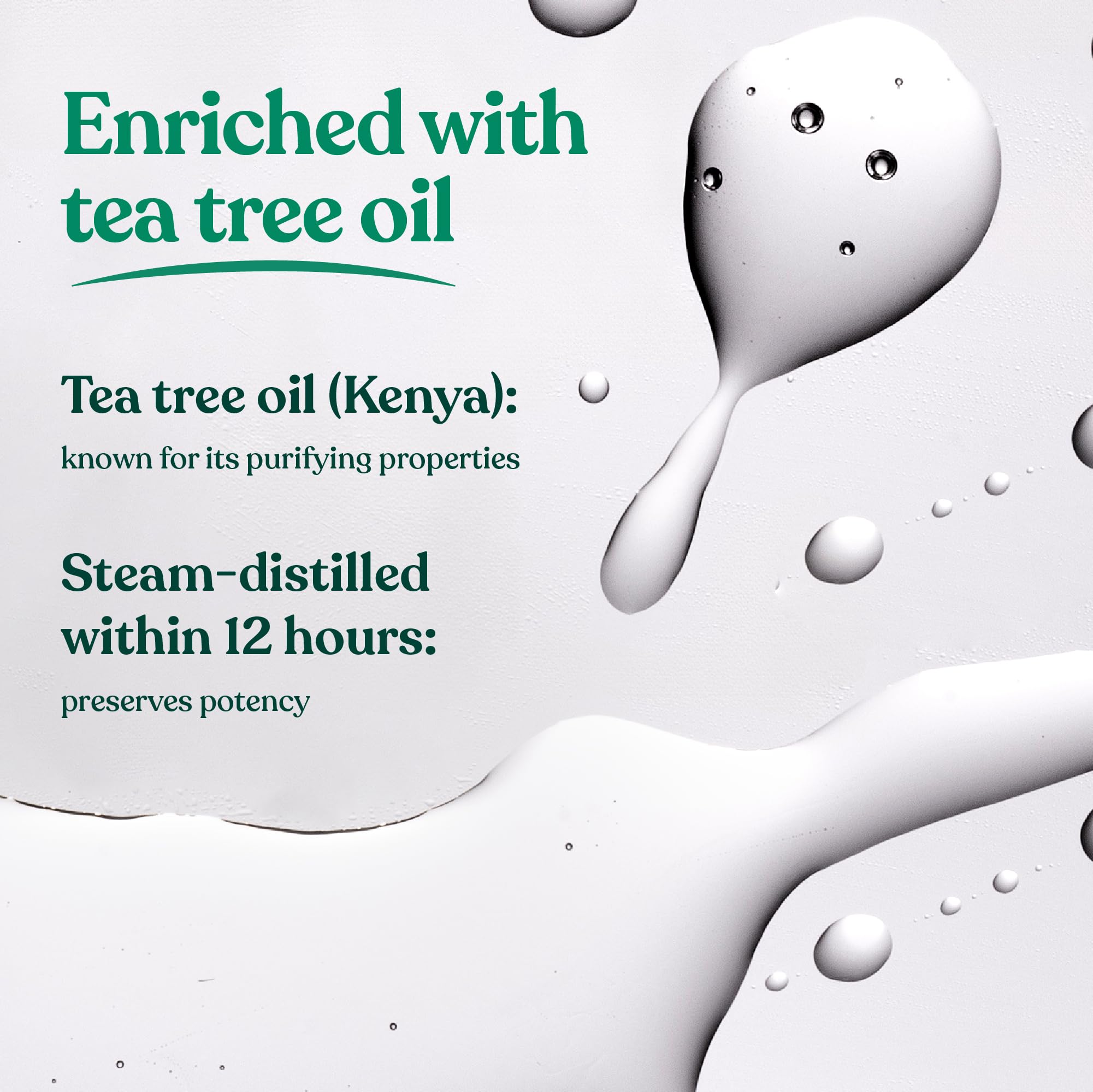 The Body Shop Tea Tree Oil: emballage vert et compact.