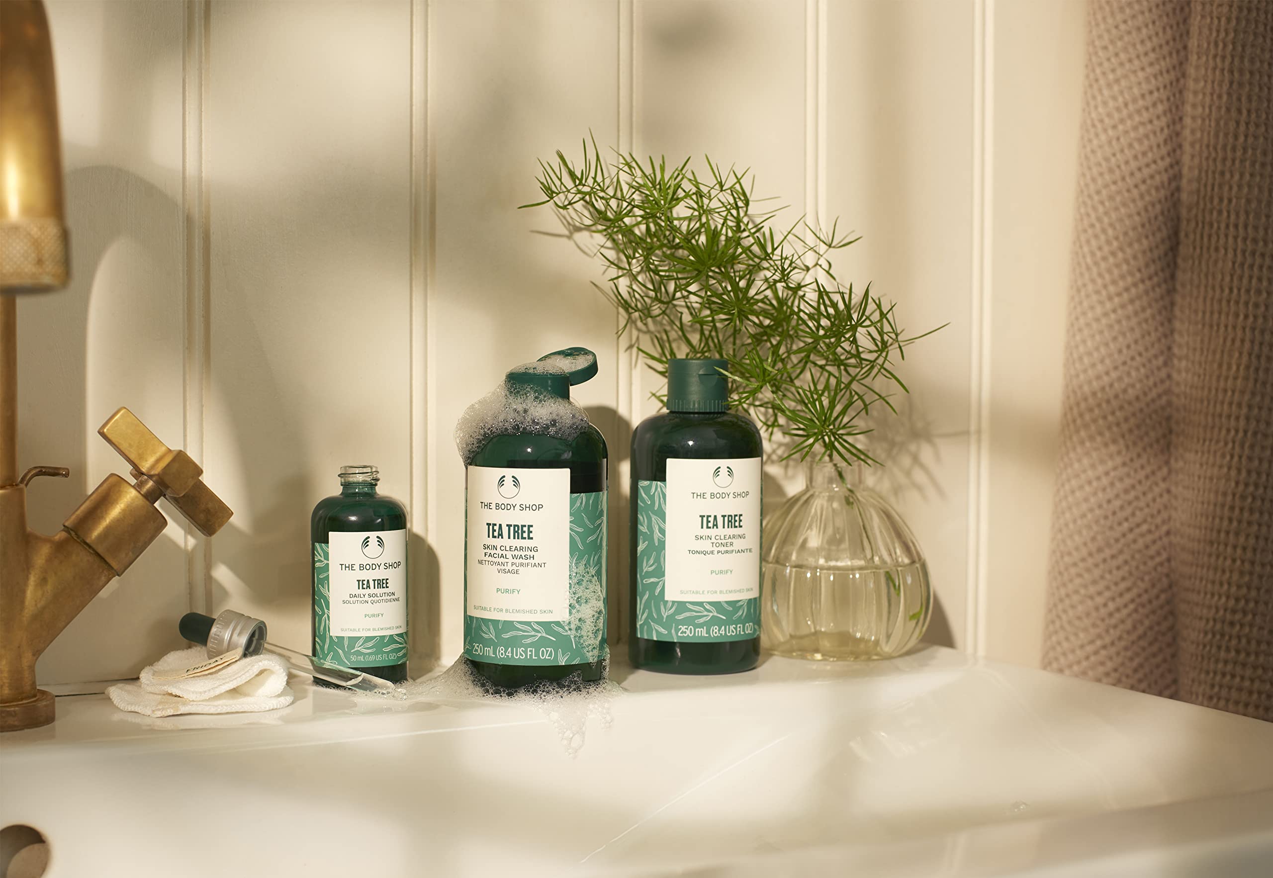 The Body Shop Tea Tree Toner huile Tea Tree du Kenya commerce équitable.