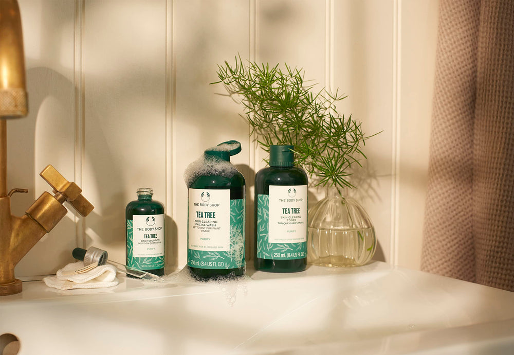 The Body Shop Tea Tree Toner huile Tea Tree du Kenya commerce équitable.